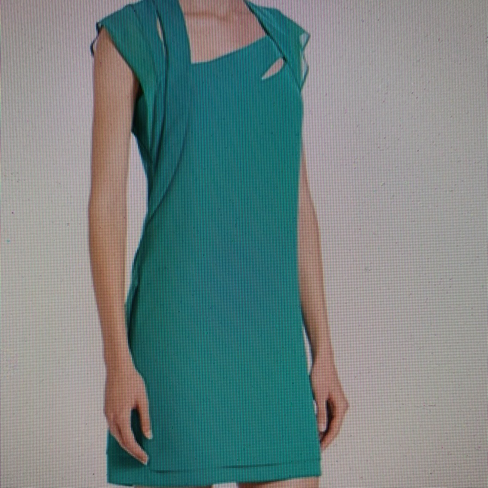 Kooples NWT Green Crepe & Chiffon Dress